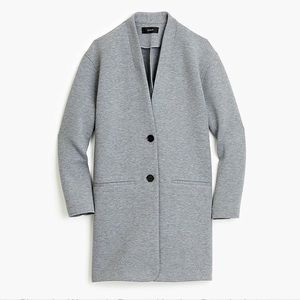 J Crew Drapey Cardigan Coat Heather Grey Small